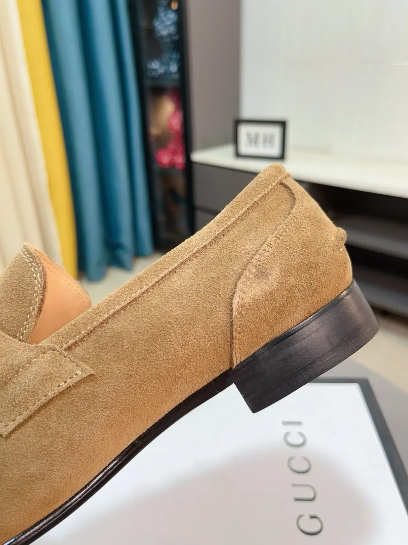 Men's shoes 💰500🌹🌹【GUCCI】The most popular classic Gucci leather shoes. Synchronized with the official website, the upper is made of Italian first-layer cowhide ➕cowhide lining, with unique brand and unique craftsmanship. Highlighting the hot style of the new year. Stop hesitating, stop wandering, get it now. Number: 38--44
